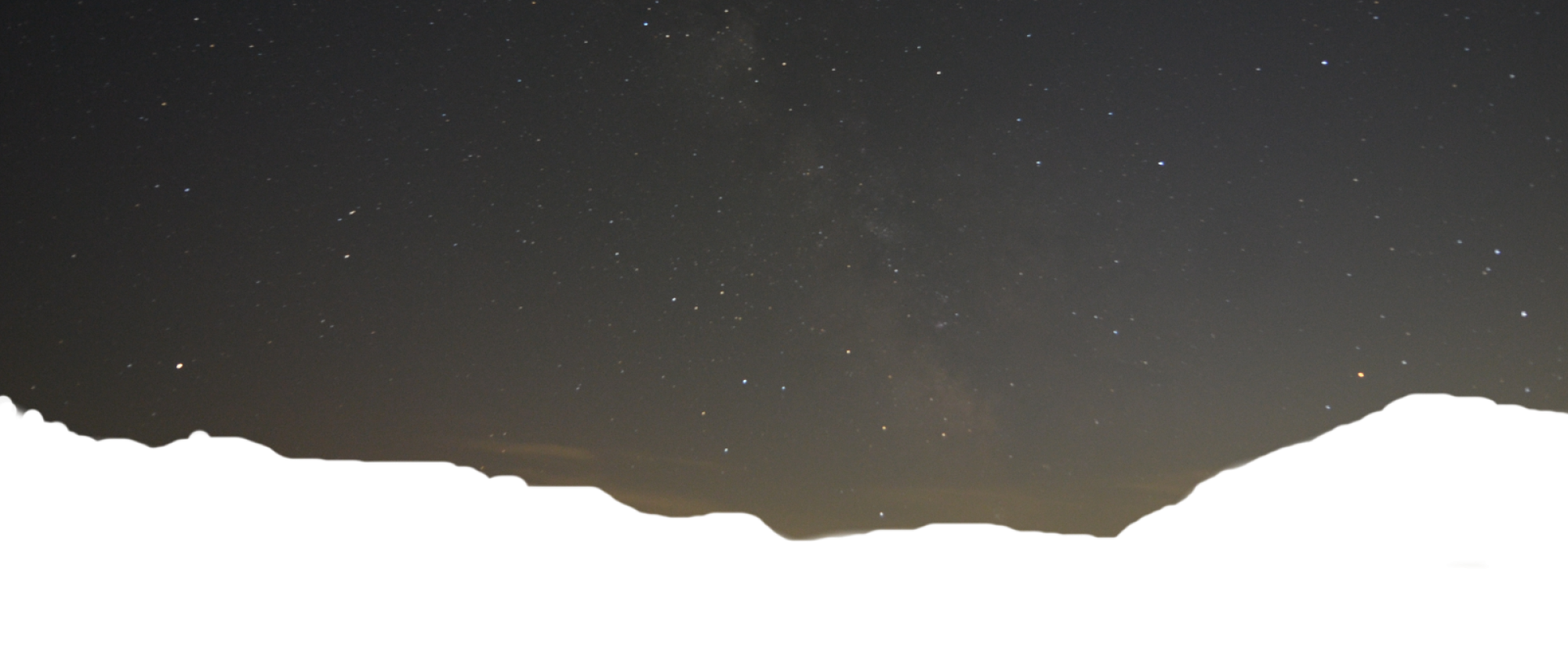 Night sky photography of a field of stars shining brightly